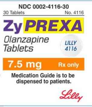 ZYPREXA 7.5mg Tablets/Coated
