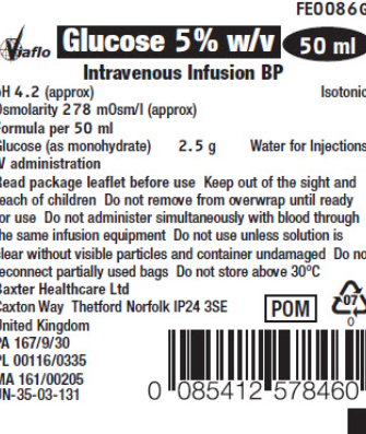 (Baxter) Glucose 5% w/v Intravenous Infusion (Viaflo bag)