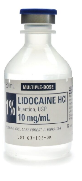 LIDOCAINE HCL 1% W/V MULT...