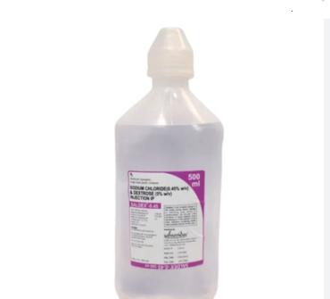 5% w/v DEXTROSE & 0.45% w/v SODIUM CHLORIDE INJECTION USP 