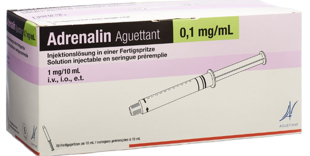 ADRENALINE AGUETTANT 0.1...