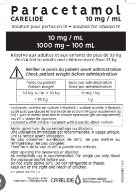 PARACETAMOL Carelide 10mg...