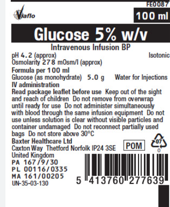 (Baxter) Glucose 5% w/v