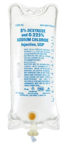 10% w/v DEXTROSE & 0.225% w/v SODIUM CHLORIDE INJECTION USP 